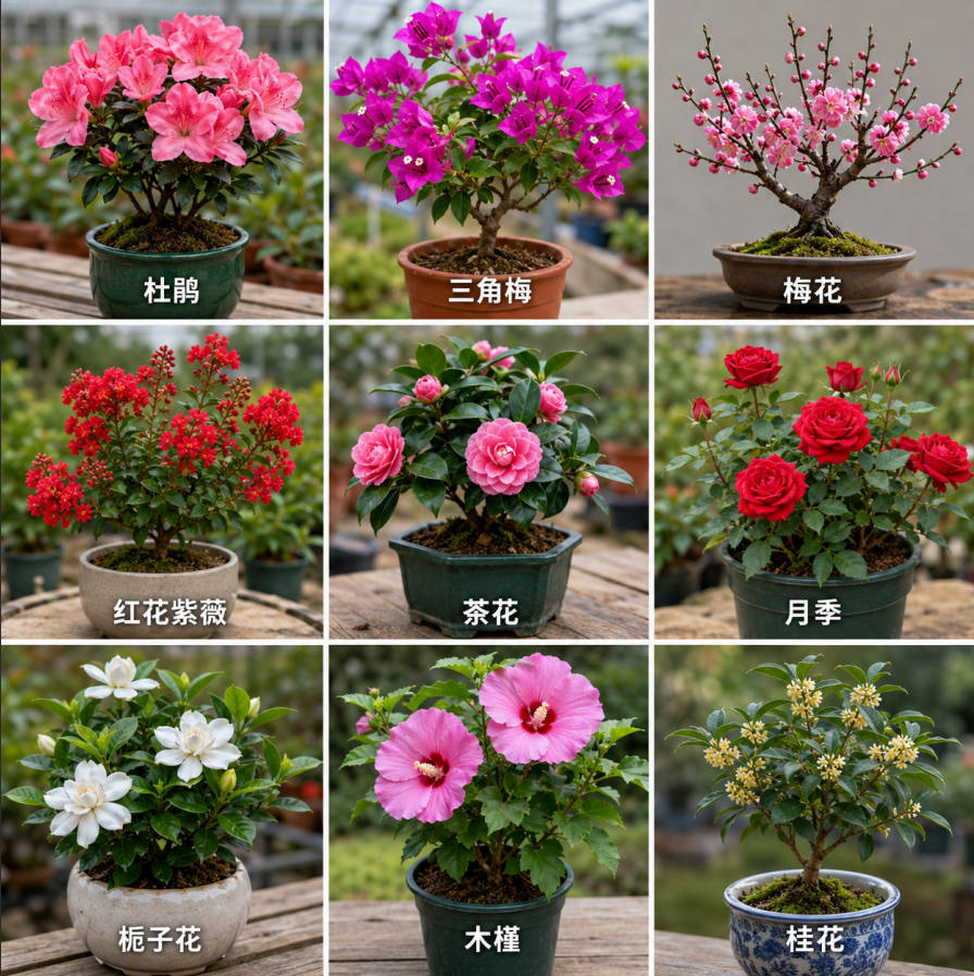 多种花卉苗木展示